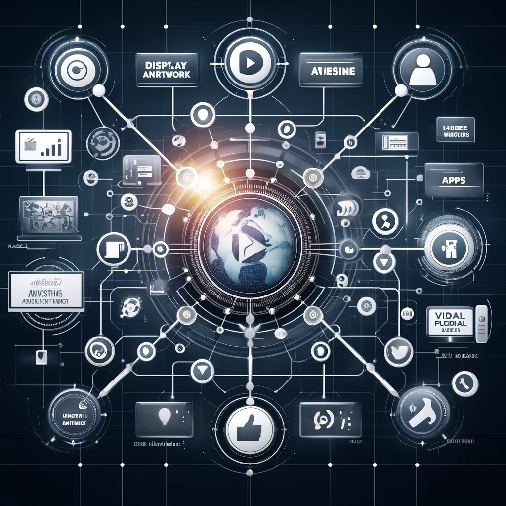 görüntülü reklam ağını anlatan bir görsel