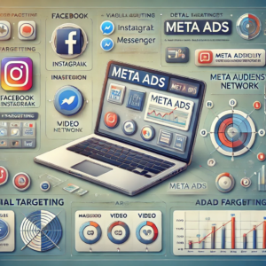 meta ads reklamlarının açık olduğu bir laptop ve ilgili görseller topluluğu